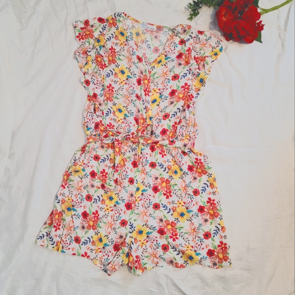Time and Tru romper, multi-colored,  size XL (16-18)